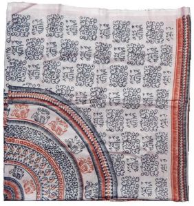 Large Size Traditional Elephant Print Stole 200 Cm X 100 Cm