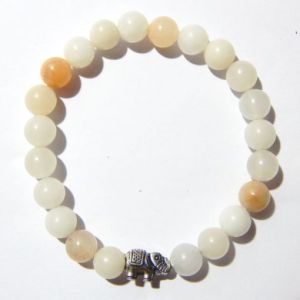 Peach Agate Bracelet