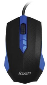 Foxin Smart Blue Wired Mouse