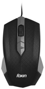 Foxin Smart Grey Wired Mouse