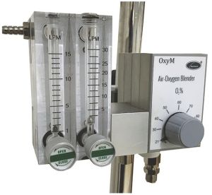 Nice 5010 - Air Oxygen Blender (High / Low Flow) with 60 LPM Cascade Flow Meter