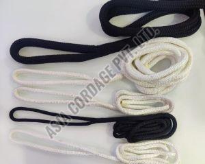 Polyester Shock Absorbing Dock Line, Color : Black, White