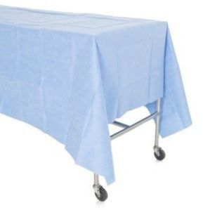 Plain Blue Cotton Back Table Cover 150 X 190cm