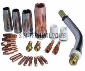 Polished Metal Welding Torch Spare Parts Standard