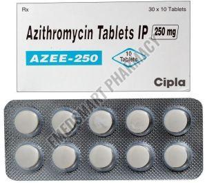 Azee 250 Azythromycin Tablets IP 250 Mg