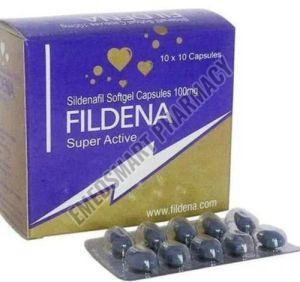 Fildena 100 Mg Tablets, Composition : Sildenafil