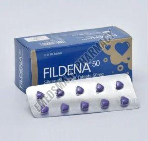 Fildena 50 Mg Tablets, Composition : Sildenafil