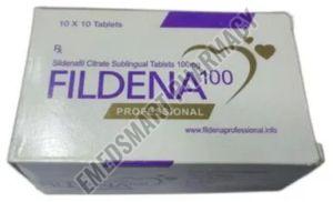 Fildena Professional 100mg Tablet, Composition : Sildenafil