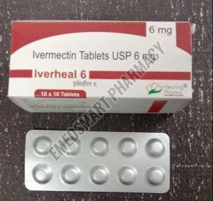 Iverheal Ivermectin 6mg Tablets, Packaging Type : Strip