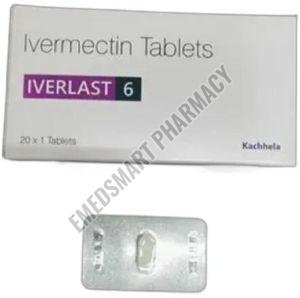 Iverlast Ivermectin 6mg Tablets, Packaging Type : Strip