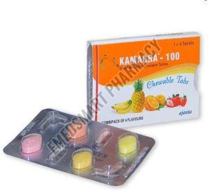 Kamagra Chewable 100 Mg Tablets, Composition : Sildenafil