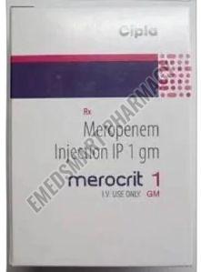 Meropenem Injection 1 Mg, Packaging Type : Pack