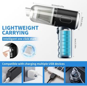 3 IN 1 Portable Car Vacuum Cleaner