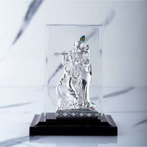 999 Silver Krishna Idol