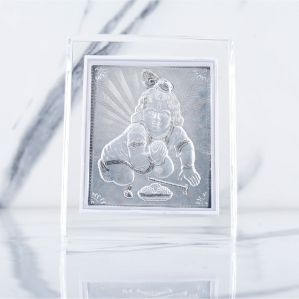 Plastic 999 Silver Laddu Gopal Frame