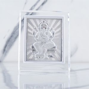 Plastic 999 Silver Ganesh Frame