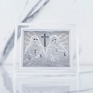 Plastic 999 Silver jesus Frame