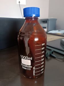 Amber Glass Reagent Bottle, Color : BROWN For Chemical