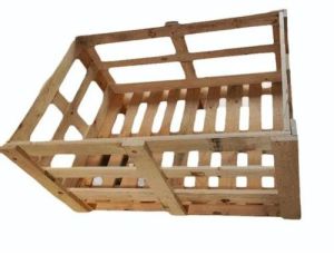 Rubber Wood Packing Crate, Color : Brown