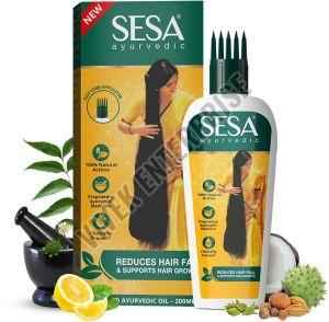 Sesa Ayurvedic Hair Oil, Color : Green, Packaging Type : Plastic Box