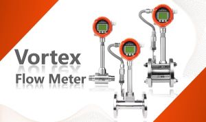 2.4 GHz Electric Stainless Steel Vortex Flow Meter, Color : Silver