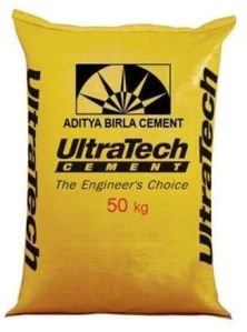 Printed PP Woven Cement Packaging Bags Bottom Stitched Standard