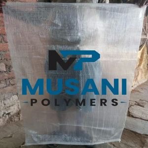 Plain PP Woven Transparent Bags Standard Bottom Stitched