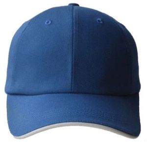 Plain Blue Cotton Sport Cap Free Size