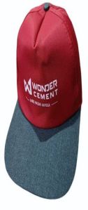 Non Denim Grey And Red Promotional Cap