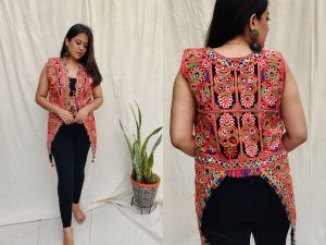 Ladies Fish-cut Embroidered Jacket