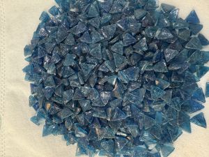 Blue Glass Mosaic Beads