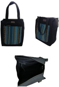 Recycled Canvas Blue EcoSpacious Lunch Bag