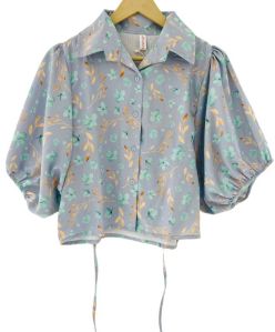 Imp Cotton Printed Button Top, Sleeve Type : Half Sleeves