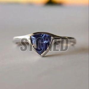 Party Wear Gemstone Finger Ring Us 7, Gender : Female, Main Stone : Tanzanite