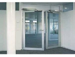 Polished Aluminium Automatic Swing Door For Office, Hotel