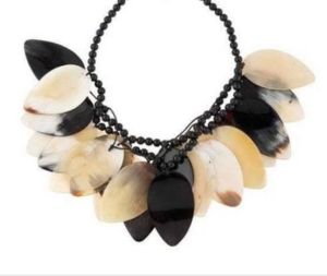 Polished Fancy Horn Necklace, Color : Multi Color