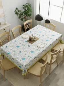 Rectangular Multicolor Cloth Dining Table Cover