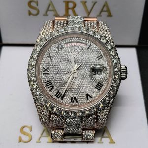 18k Rose Gold Vvs Diamond Watch