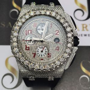 Golden & Silver Diamond Watch Party Wear, Casual Wear