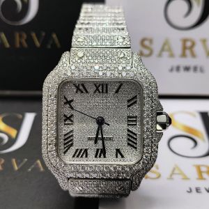 Sqaure Moissanite Diamond Watch