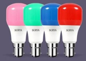 Ceramic Surya Platina Vivid LED Lamp, Shape : Round