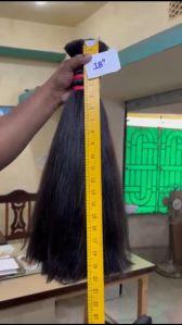 18 Inch Black Double Drawn Human Hair