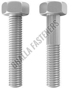 Polished 5/16 Inch Mild Steel Hex Bolt, Color : Silver For Fittings