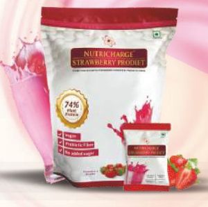 Nutricharge Strawberry Prodiet Shake Powder, Packaging Size : 500gm