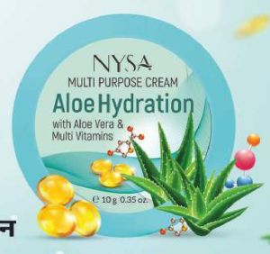 Nysa Aloe Hydration Cream, Color : White For Skin Care