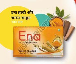 Ena Haldi & Chandan Soap, Color : Yellow, Form : Bar For Bathing