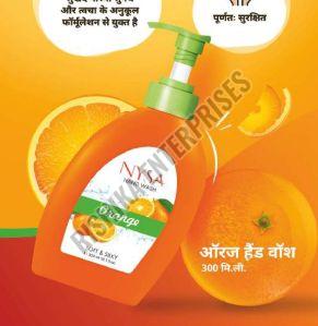 Nysa Orange Hand Wash, Packaging Type : Pump Bottle, Form : Liquid