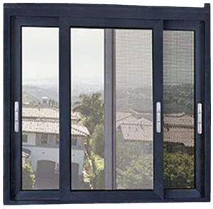 2.5 Track UPVC Sliding Window With Mosquito Net