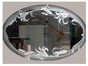 5mm Etched Mirror Glass Multi Sizes, Mounting Style : Wall Mounted