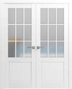 Frosted Glass UPVC French Double Door